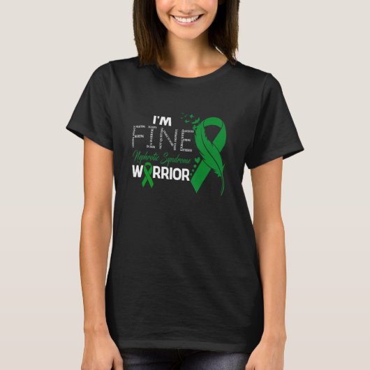 Nephrotic Syndrome Warrior I'm Fine Feather T-Shirt (Vorderseite)