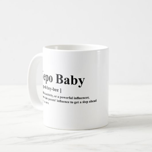 Nepo Baby Meaning Kaffeetasse (Vorderseite Links)