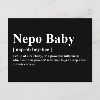 Nepo Baby Meaning Postkarte