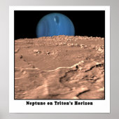 Neptun am Horizont von Triton Poster (Vorne)