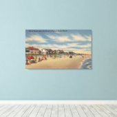 Neptun Beach, FL - Sicht auf die Zuhause Leinwanddruck (Insitu (Holzboden))