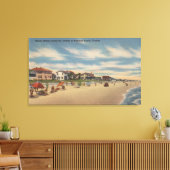 Neptun Beach, FL - Sicht auf die Zuhause Leinwanddruck (Insitu (Wohnzimmer))