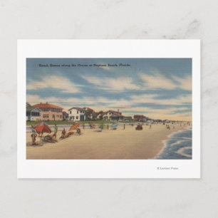 Neptun Beach, FL - Sicht auf die Zuhause Postkarte