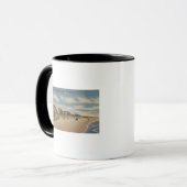 Neptun Beach, FL - Sicht auf Zuhause Tasse (Vorderseite Links)