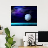 Neptun bei Zuhause Poster (Heimbüro)