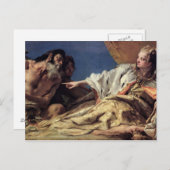 Neptun bietet Geschenke für Venedig an (Deckenfres Postkarte (Vorne/Hinten)