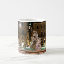 Neptun-Brunnen auf der Piazza Navona - Rom Kaffeetasse