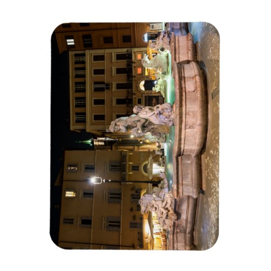 Neptun-Brunnen auf der Piazza Navona - Rom Magnet (Vertikal)