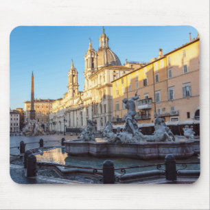 Neptun-Brunnen auf der Piazza Navona - Rom Mousepad