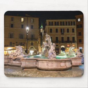Neptun-Brunnen auf der Piazza Navona - Rom Mousepad