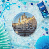 Neptun-Brunnen auf der Piazza Navona - Rom Pappteller (Party)