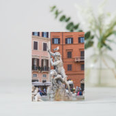 Neptun-Brunnen auf der Piazza Navona - Rom Postkarte (Stehend Vorderseite)