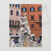 Neptun-Brunnen auf der Piazza Navona - Rom Postkarte (Vorderseite)