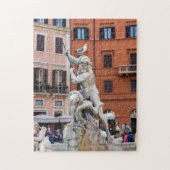 Neptun-Brunnen auf der Piazza Navona - Rom Puzzle (Vertikal)