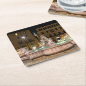 Neptun-Brunnen auf der Piazza Navona - Rom Rechteckiger Pappuntersetzer (angewinkelt)