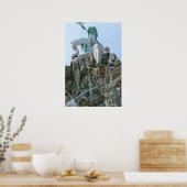 Neptun-Brunnen in Berlin Poster (Küche)