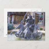 Neptun-Brunnen in Kansas City Postkarte (Vorne/Hinten)