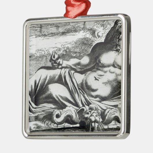 Neptun, c.1653 silbernes ornament (Links)