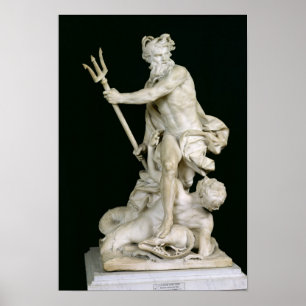 Neptun, der die Wellen, 1757 beruhigt Poster