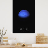 Neptun - Der windige blaue Riese des Äußeren Solar Poster (Küche)
