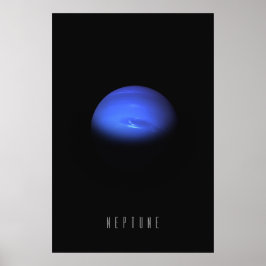 Neptun - Der windige blaue Riese des Äußeren Solar Poster