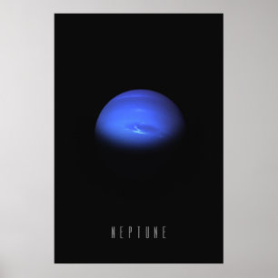 Neptun - Der windige blaue Riese des Äußeren Solar Poster