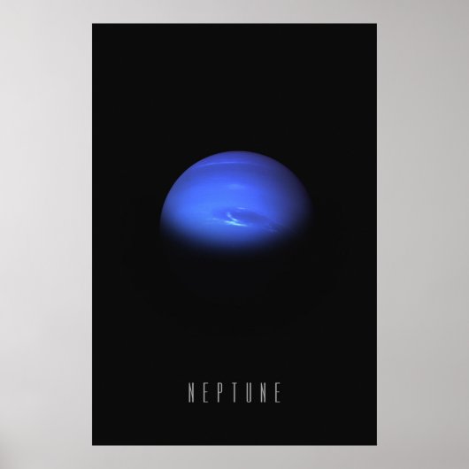 Neptun - Der windige blaue Riese des Äußeren Solar Poster (Vorne)