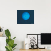 Neptun, dynamische blaugrüne Atmosphäre Poster (Heimbüro)