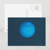 Neptun, dynamische blaugrüne Atmosphäre Postkarte (Vorne/Hinten)