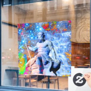 Neptun Fensteraufkleber