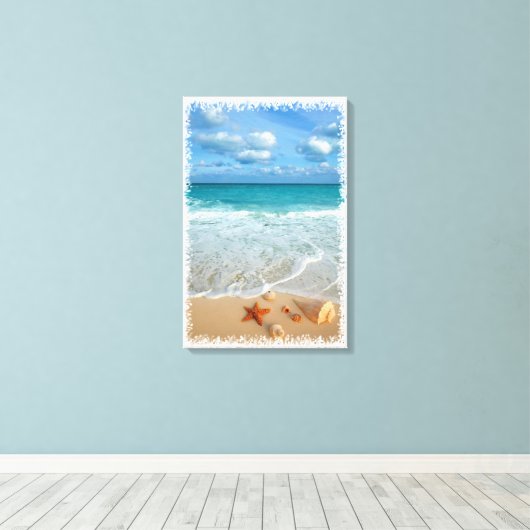 Neptun-Geschenke Leinwanddruck (Insitu (Holzboden))