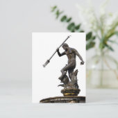 Neptun, Gott der Seestatue Postkarte (Stehend Vorderseite)