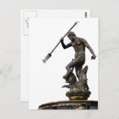 Neptun, Gott der Seestatue Postkarte (Vorne/Hinten)
