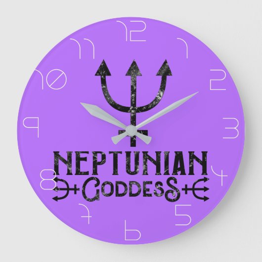 Neptun-Göttin Esoterische Astrologie Neptun Große Wanduhr (Vorderseite)