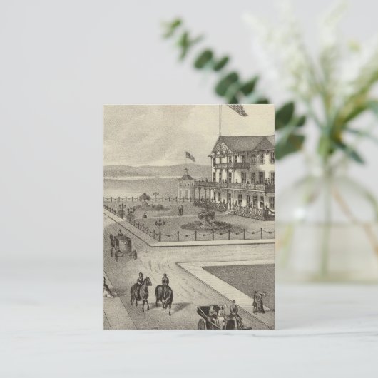 Neptun House, Ocean Beach, NJ Postkarte (Stehend Vorderseite)