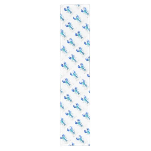 Neptun Hummer Kurzer Tischläufer (Vorderseite)