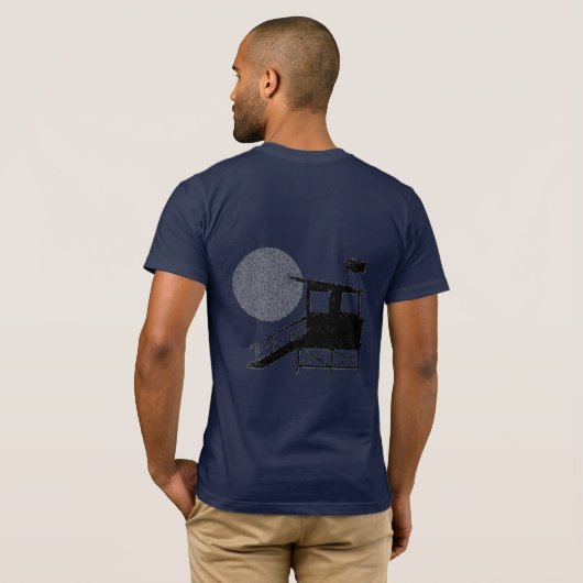 Neptun-Mitternacht T-Shirt (Schwarz voll)