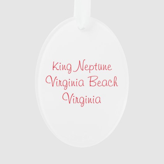 Neptun-Oval-Ornament Ornament (Rückseite)