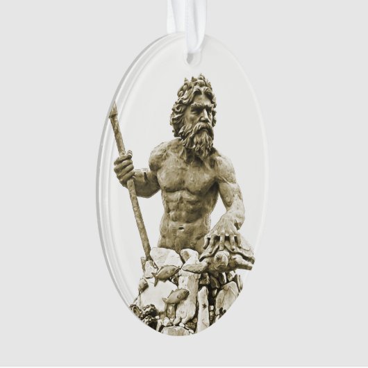 Neptun-Oval-Ornament Ornament (Vorderseite)