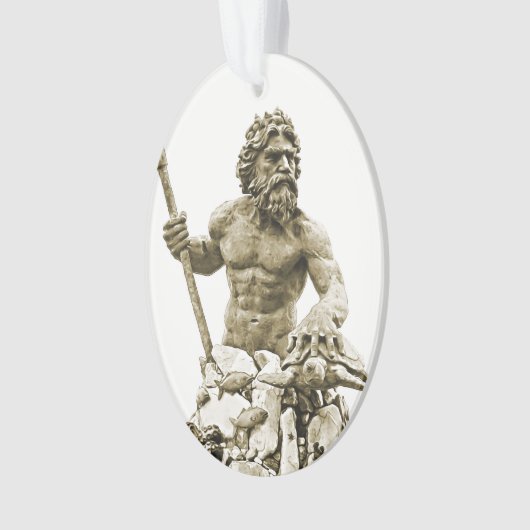 Neptun-Oval-Ornament Ornament (Vorderseite)