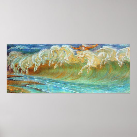 Neptun-Pferde Poster (Vorne)