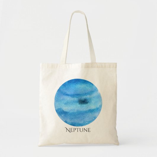 Neptun-Planetwatercolor-Tasche Tragetasche (Vorne)
