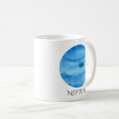 Neptun-Planetwatercolor-Tasse Kaffeetasse (VorderseiteRechts)