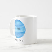 Neptun-Planetwatercolor-Tasse Kaffeetasse (Vorderseite Links)