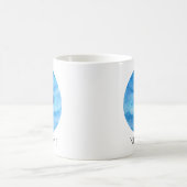 Neptun-Planetwatercolor-Tasse Kaffeetasse (Mittel)