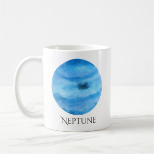 Neptun-Planetwatercolor-Tasse Kaffeetasse