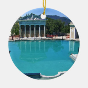 Neptun Pool am Schloss Hearst, San Simeon, CA Keramik Ornament