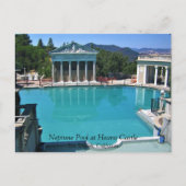 Neptun Pool am Schloss Hearst, San Simeon, CA Postkarte (Vorderseite)