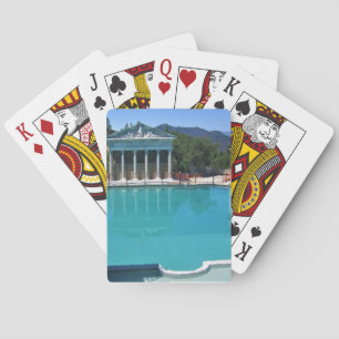 Neptun Pool am Schloss Hearst, San Simeon, CA Spielkarten