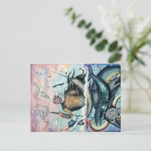 Neptun Postkarte (Stehend Vorderseite)